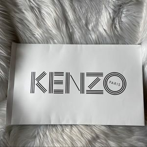 Kenzo Gift Paper Bag white classic logo
